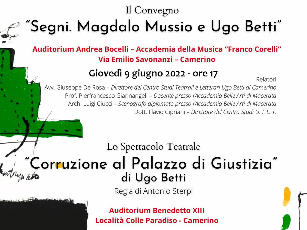 Anteprima della locandina del convegno e della rappresentazione teatrale